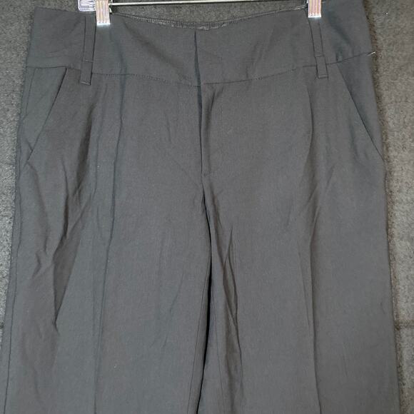 Banana Republic Womens Pants Black Martin Fit Lined Wool Blend Stretch 12 - Picture 2 of 12